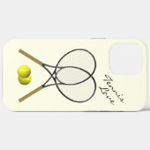 Coques Case-Mate iPhone Doubles d'amour de tennis (Verso (horizontal))