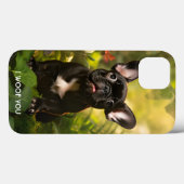 Coques Case-Mate iPhone 🐶💗Douce chiot Frenchie dans une jungle (Verso (horizontal))