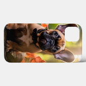Coques Case-Mate iPhone 🐶💗Douce Frenchie chiot dans une jungle (Verso (horizontal))