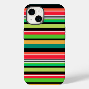 Coque Pour iPhone 14 Douces rayures colorées