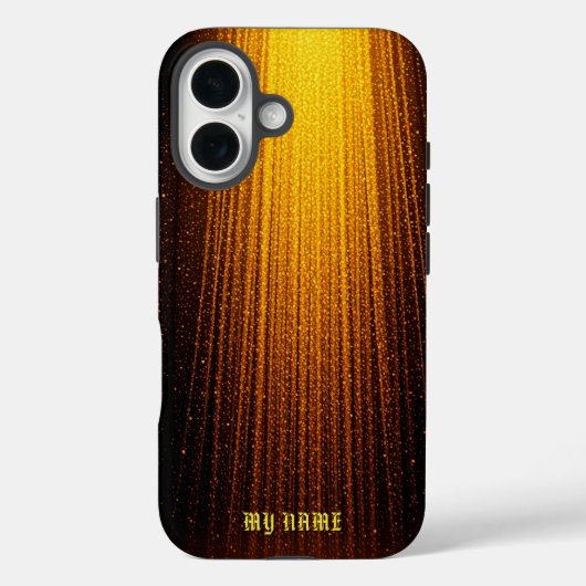 Coques Case-Mate iPhone Douche Lumineuse À Étincelle Dorée (Verso)