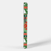 Coques Case-Mate iPhone Doudou de Noël moche | Vert et rouge (Verso / Droite)