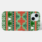 Coques Case-Mate iPhone Doudou de Noël moche | Vert et rouge (Verso (horizontal))