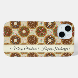 Coque Pour iPhone 15 Doughnut Joyeux Noël Joyeux Joyeux Fêtes