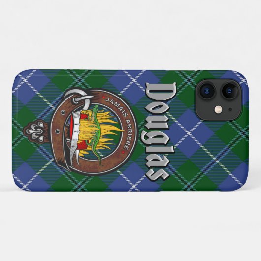 Coques Case-Mate iPhone Douglas Clan Badge & Tartan Téléphone Case (Dos (Horizontal))