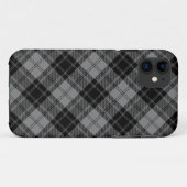Coques Case-Mate iPhone Douglas tartan noir gris plaid (Dos (Horizontal))