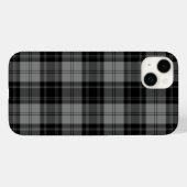 Coques Case-Mate iPhone Douglas tartan noir gris plaid (Verso (horizontal))