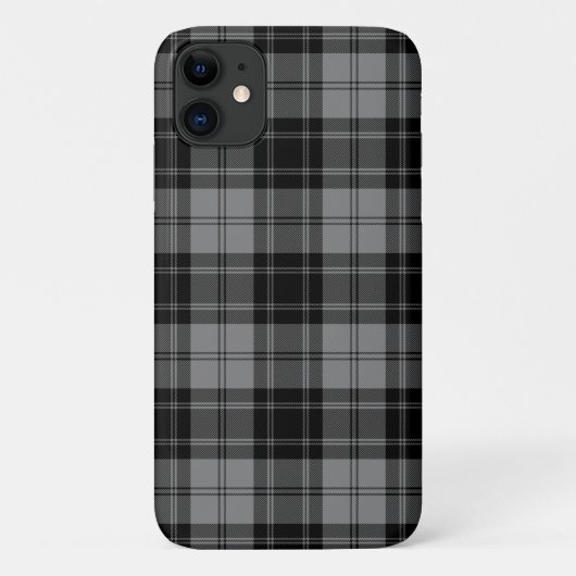 Coques Case-Mate iPhone Douglas tartan noir gris plaid (Dos)