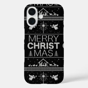 Coques iPhone 16 Doux de Noël joyeux Élégant chrétien