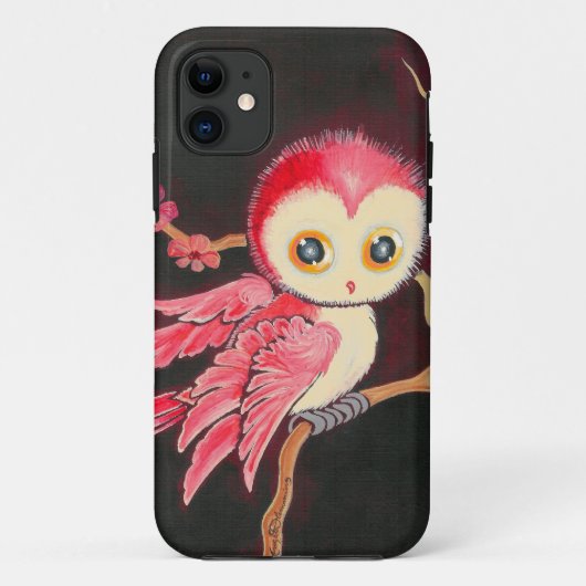 Coques Case-Mate iPhone Doux Hibou Rouge (Dos)