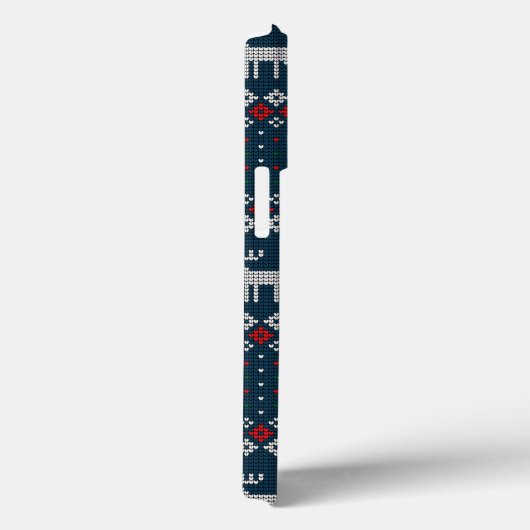 Coques Case-Mate iPhone Doux moche Noël Faux Knit Motif (Verso / Droite)