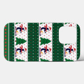 Coques Case-Mate iPhone Doux moche Noël Faux Knit Motif Coque-Mate (Verso (horizontal))