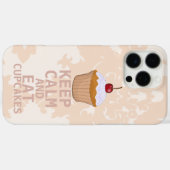 Coques Case-Mate iPhone Doux Peacht Damask GARDER CALME ET Manger Cupcakes (Verso (horizontal))