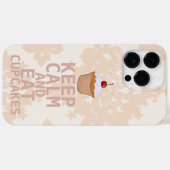 Coques Case-Mate iPhone Doux Peacht Damask GARDER CALME ET Manger Cupcakes (Verso (horizontal))