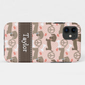 Coques Case-Mate iPhone Doxies de teckel d'amour de paix (Dos (Horizontal))