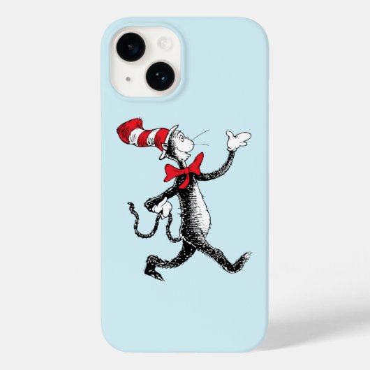 Coques Case-Mate iPhone Dr Seuss | Chat dans la marche des chats Casquette (Verso)