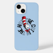 Coques Case-Mate iPhone Dr Seuss | Chat dans l'art rond Casquette (Verso)