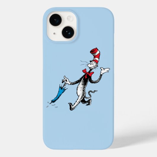 Coques Case-Mate iPhone Dr. Seuss | Le Chat Chapeauté Marche au Parasol (Verso)