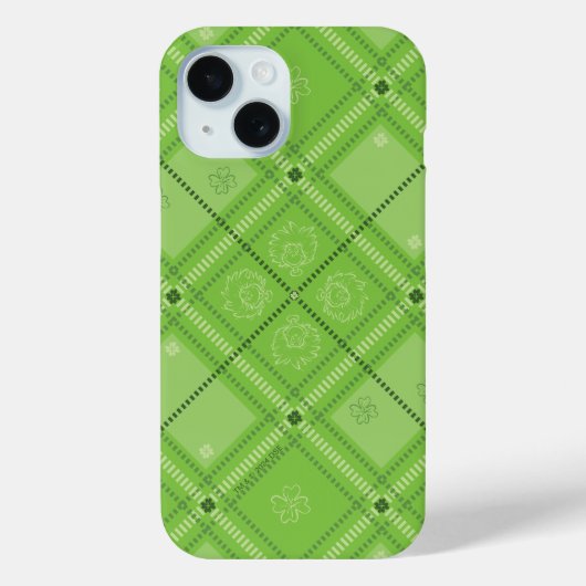 Coques Case-Mate iPhone Dr. Seuss | Motif carreaux Saint-Patrick (Verso)