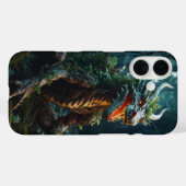 Coques Case-Mate iPhone Dragon à racines de forêt (Verso (horizontal))