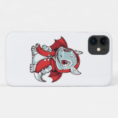 Coques Case-Mate iPhone Dragon albinos en rouge (Dos (Horizontal))