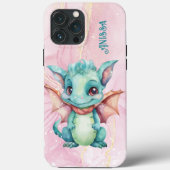 Coques Case-Mate iPhone Dragon aquarelle adorable (Verso)