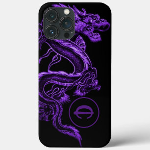 Case-Mate iPhone Case Dragon asiatique violet monogramme