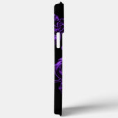 Coques Case-Mate iPhone Dragon asiatique violet monogramme (Verso / Droite)