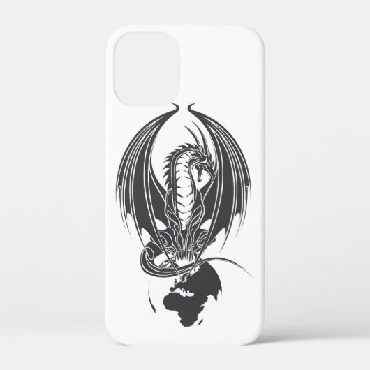 Coques Case-Mate iPhone Dragon assis sur le globe... Case-Mate iP (Verso)