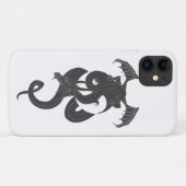Coques Case-Mate iPhone Dragon assis sur Yin Yang (Dos (Horizontal))