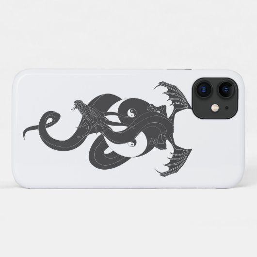 Coques Case-Mate iPhone Dragon assis sur Yin Yang (Dos (Horizontal))