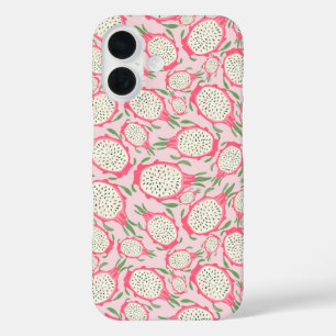 Coques iPhone 16 Dragon aux fruits roses mignons