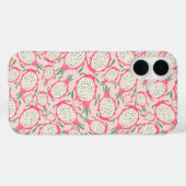 Coques Case-Mate iPhone Dragon aux fruits roses mignons (Verso (horizontal))