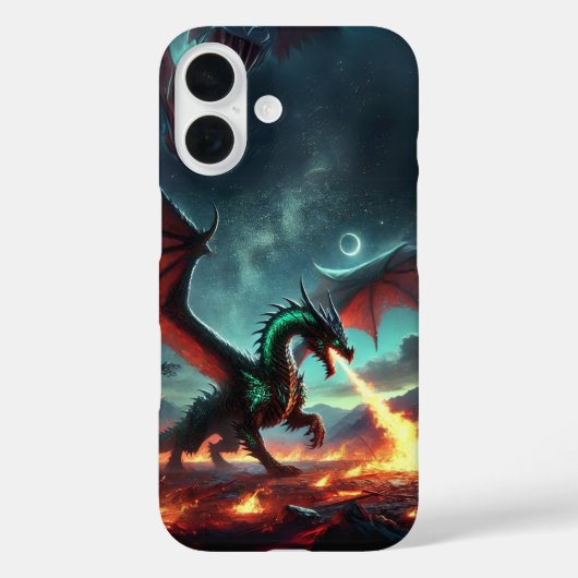 Coques Case-Mate iPhone Dragon avec conception de feu (Verso)
