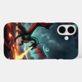 Coques Case-Mate iPhone Dragon avec conception de feu (Verso (horizontal))