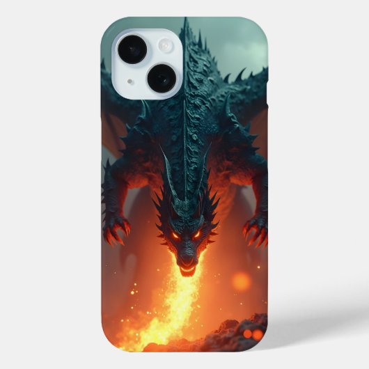 Coques Case-Mate iPhone Dragon avec feu (Verso)