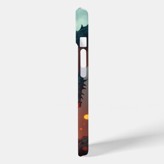 Coques Case-Mate iPhone Dragon avec feu (Verso / Gauche)