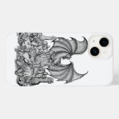 Coques Case-Mate iPhone Dragon avec Zombie (Verso (horizontal))
