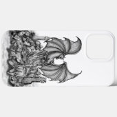 Coques Case-Mate iPhone Dragon avec Zombie (Verso (horizontal))