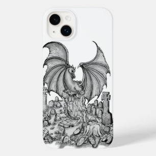 Coque Pour iPhone 14 Plus Dragon avec Zombie