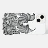 Coques Case-Mate iPhone Dragon avec Zombie (Verso (horizontal))