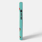 Coques Case-Mate iPhone Dragon Barbu Sucré Vert Saint-Valentin (Verso / Gauche)