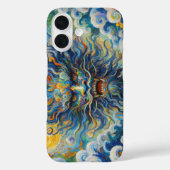 Coques Case-Mate iPhone Dragon bleu oriental Van Gogh maquillage de nuages (Verso)