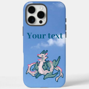 Coques iPhone 16 Pro Max Dragon céleste, pixelart, pixel art, ZuujeArt par 
