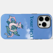 Coques Case-Mate iPhone Dragon céleste, pixelart, pixel art, ZuujeArt par  (Verso (horizontal))