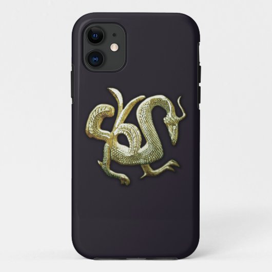 Coques Case-Mate iPhone Dragon chinois de bronze antique (Dos)