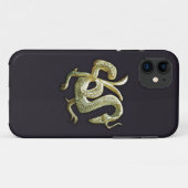 Coques Case-Mate iPhone Dragon chinois de bronze antique (Dos (Horizontal))