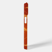 Coques Case-Mate iPhone Dragon Chinois Vert sur Fond Rouge (Verso / Droite)
