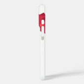 Coques Case-Mate iPhone Dragon cœur rouge sur fond blanc (Verso / Gauche)