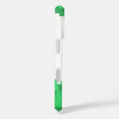 Coques Case-Mate iPhone Dragon cœur vert sur fond blanc (Verso / Droite)